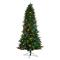 8.5ft. Pre-Lit Montana Mountain Fir Artificial Christmas Tree, Multicolor LED Lights & Globe Bulbs